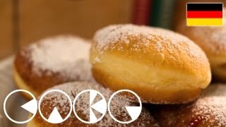 KRAPFEN  BERLINER  Rezept [upl. by Ainit791]