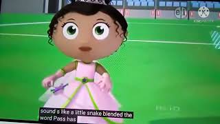 checkgate short Bonnie Bear 401 Super Why the big game Learn to spell the word pass [upl. by Ibbie790]