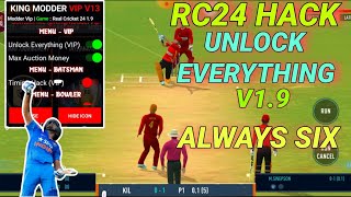 Real Cricket 24 Mod Apk 19 Unlimited Money  Tickets Unlock Everything Timing Hack Real Cricket 24 [upl. by Delmore]