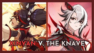 Xinyan Solo Performance Vs The Knave  Genshin Impact [upl. by Prudy653]