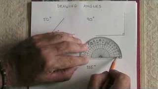 Drawing Angles With a Protractor [upl. by Saxena]