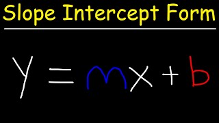 Slope Intercept Form Ymxb  Algebra [upl. by Gitlow]