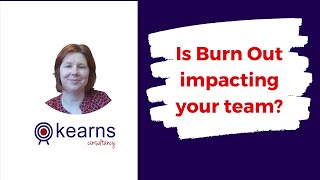 Tackling Burnout in your team Fiona Kearns [upl. by Inele]