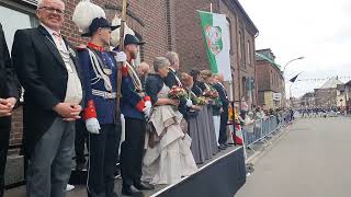 Schützenfest in Grevenbroich Kapellen 2024  Königsparade am 262024  BSV KapellenErft [upl. by Ortrude]