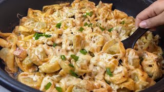 This Pasta Recipe is Really Amazing amp Delicious  Tortellini alla panna  Best Tortellini Recipe [upl. by Ylrebmit856]