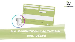 Divi Kontaktformular Einrichten inklusive DSGVO [upl. by Buckden]