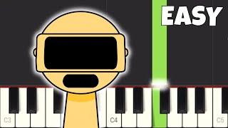 Sprunki  GARNOLD  EASY Piano Tutorial [upl. by Waldos]