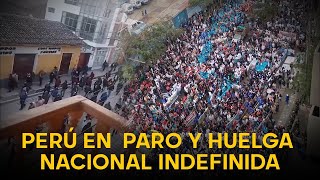 Ola de protestas en Perú en rechazo a autoridades logra masivas convocatorias [upl. by Rehpoitsirhc]