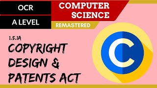 109 OCR A Level H046H446 SLR16  15 Copyright Design amp Patents Act [upl. by Milan80]