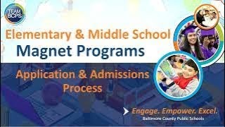 Magnet Application  Elementary and Middle Schools [upl. by Nollahs31]