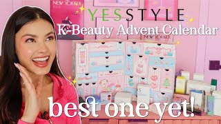 Unboxing the YesStyle 2024 KBeauty Advent Calendar ✨ 500 of KBeauty for 165 [upl. by Arvonio]