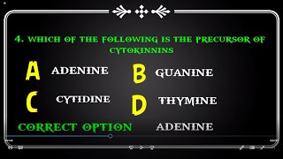 Cytokinin Plant Hormones Mcqs Cytokinin plant Hormone Cytokinin QUIZ CENTREPART NO 01 [upl. by Scutt]