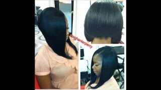 Celebrity Style SewIn Weave Extension bob cuts [upl. by Celesta]