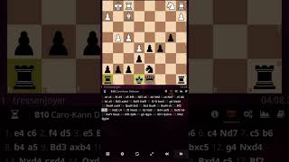 CaroKann defense Poisoned Pawn variation [upl. by Burnside]