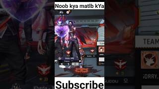 noob Ka matlab kya hota hai 😜  free fire funny🤣 shorts noobplayer freefire funny [upl. by Aicinod]