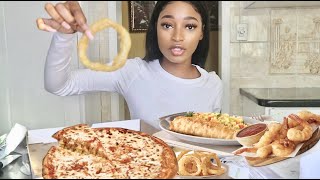 PIZZA AND FISHAWAYS MUKBANG  CYNTHIA MATLAILA [upl. by Aysa]