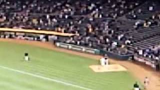 Fan running on field at As game 8509 [upl. by Casmey351]