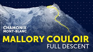 THE MALLORY COULOIR CHAMONIX  Extreme Ski FULL DESCENT by Chris Miolane in dangerous NoFall zone [upl. by Genie]