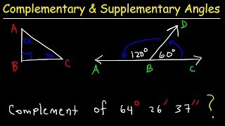 Complementary and Supplementary Angles [upl. by Olly]