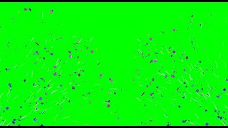 Confetti Green Screen  Confretti chroma key [upl. by Jabin]