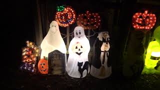 💀My Nighttime Corey Coyle 2024 Madison Halloween Display [upl. by Hedgcock504]