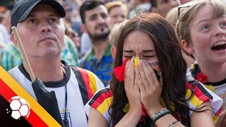 WM 2018 Deutschland raus  Entsetzen bei den Fans [upl. by Rotkiv928]