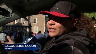 Students parents protest Chicago school closures [upl. by Nioe]