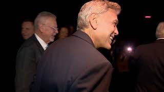 George Clooney attends inauguration of multiplex in Brignoles in the Var France [upl. by Htesil]