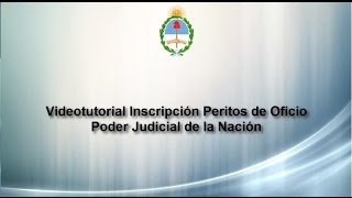 Proceso de Registración de Auxiliares de Justicia  Peritos de Oficio [upl. by Hugo226]