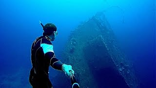 Freediving the Chrisoula K WreckRed Sea  Egypt  Abu Nuhas [upl. by Gayelord]