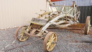 Antique Austin Horse Drawn Road Grader in Blenheim [upl. by Yelmene]