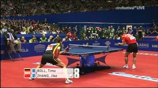 2012 WTTTC ZHANG Jike  BOLL Timo [upl. by Yelssew864]