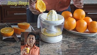 SimpleTaste Citrus Juicer Compact Juice Extractor White Fresh Orange Juice [upl. by Ahsian]