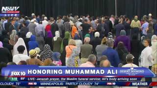 Muhammad Ali funeral Muslim prayer service in Louisville [upl. by Naginarb]