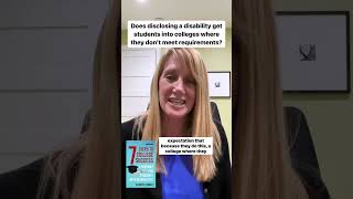 FAQ 13 Does disclosing a disability get students into colleges where they dont meet requirements [upl. by Audre474]