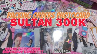 PACKING ORDERS PHOTOCARDSULTAN 300K🙀🔥 [upl. by Annuhsal]