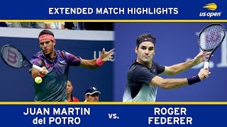 Juan Martin del Potro vs Roger Federer Extended Highlights  US Open 2017 Quarterfinal [upl. by Leaper912]