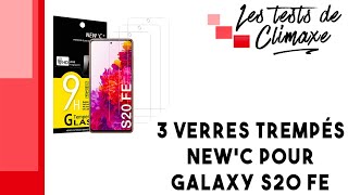 Test dun lot de 3 verres trempés Newc pour Samsung Galaxy S20 FE [upl. by Jerrine]