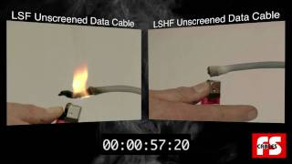 LSF vs LSHF Cables Flame Test [upl. by Metcalf]