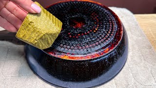 HOW TO CLEAN THE PAN FROM OLD STAIN AND GREASE  A simple way without chemicals [upl. by Sylvan]