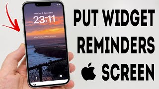 How To Put Reminders Widget On iPhone Lock Screen  Full Guide [upl. by Poll]