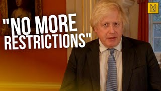 Boris Johnson speech  No more restrictions before Christmas Day [upl. by Xonk477]