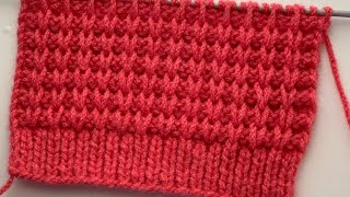 Very Easy Knitting Stitch Pattern For Sweater [upl. by Weinstock469]