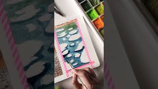 Lily pond painting using Miya gouache ✨❤️ easyacrylicpainting art aclyricpainting songlyrics [upl. by Ayor287]