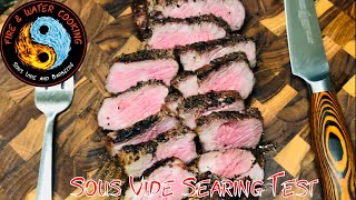 Sous Vide Searing Test on NY Strip Steaks [upl. by Charlie]