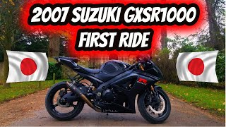 2007 Suzuki GSXR 1000 First Ride Vlog [upl. by Ambrosia]