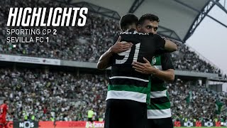 Resumo  PréÉpoca Sporting CP 21 Sevilla FC [upl. by Quartus]