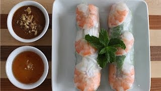 How to make fresh spring rolls [upl. by Anoyek]