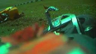 Cadwell Park Bikes Crash 2007 [upl. by Reinnej146]