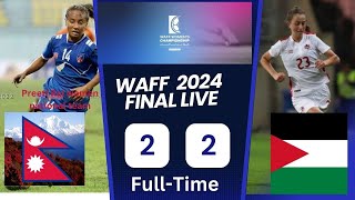 Nepal🇳🇵22Jordan🇯🇴 WAFF Womens Championship 2024 Final Match  waffootball [upl. by Starr]